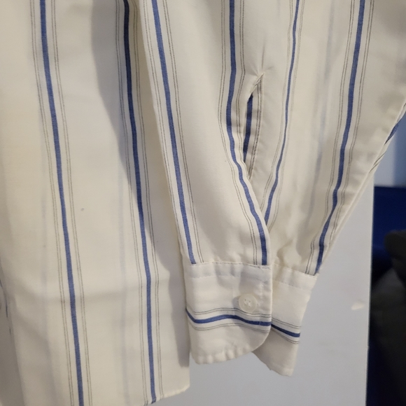 Sears the men's store vintage long sleeve striped button front shirt - Picture 8 of 10